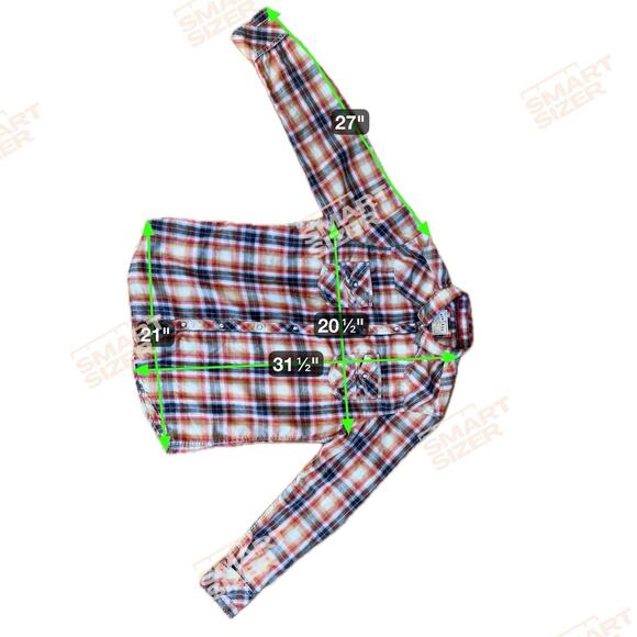 BKE Vintage 1967 Button Up Plaid Size L Athletic Fit Red Blue Snap Western Rodeo - Picture 8 of 8